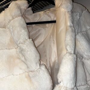 Cream Faux Fur Jacket